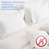 schwer entflammbare Bettgarnitur Spannbettlaken